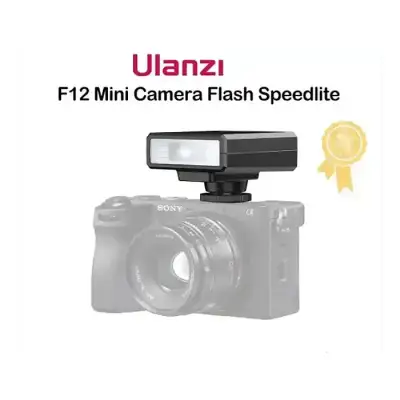 Ulanzi F12 Mini Camera Flash Speedlite GN12 LCD Standard Hot...